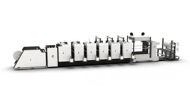 Intelligent flexo roll to roll printing machine