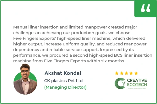Bcs liner insertion machine Testimonial