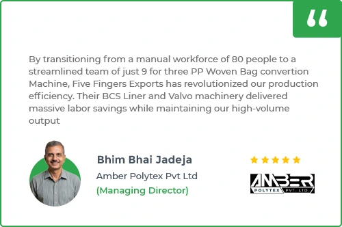 valve bag testimonial